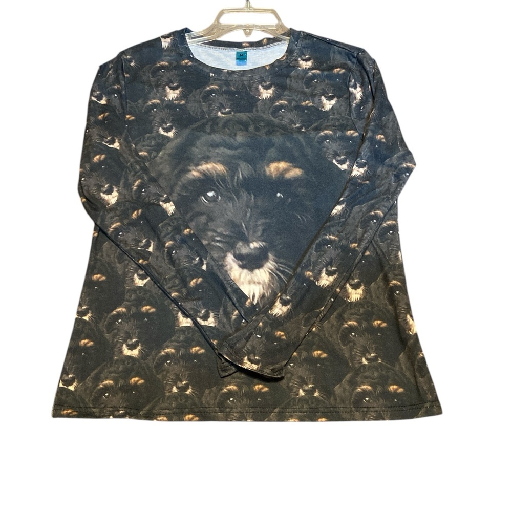 long sleeve shirt with a kaleidoscope of your favorite puppy